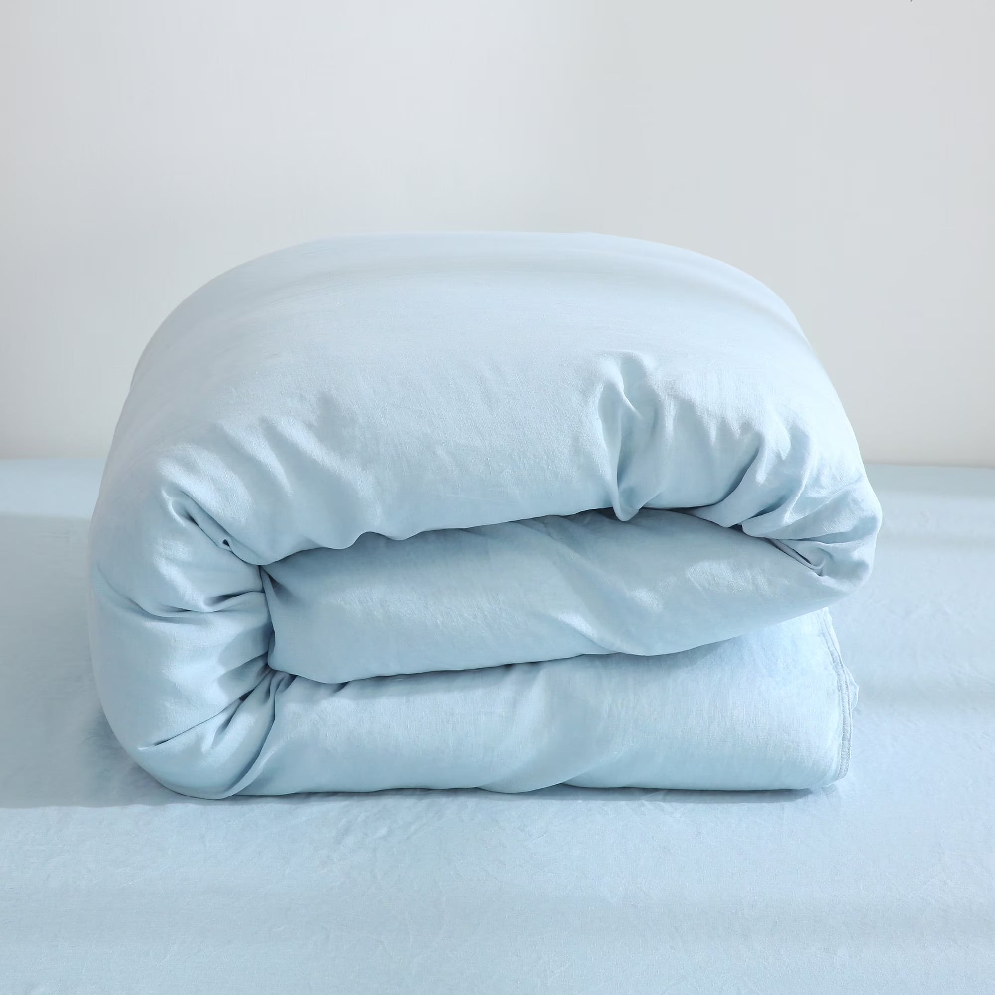 2026 100% Pure Linen Duvet Cover with Button Closure and Corner Ties Soft & Breathable - Natural Full/Queen