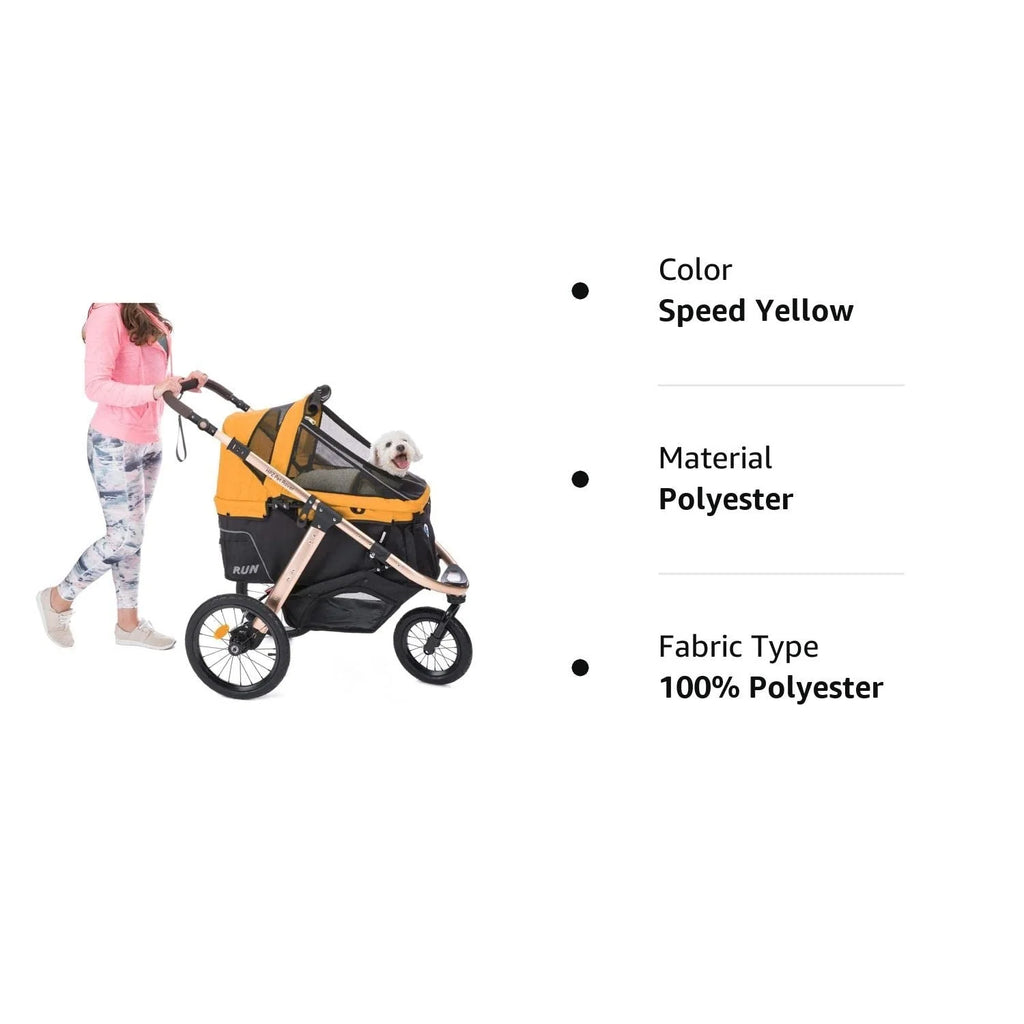 2026 Jogging Sports Stroller with Comfort Rubber Wheels/Zipper-Less Entry/1-Hand Quick Fold/Aluminum Frame for Small/Medium Dogs, Cats and Pets (Green Camo)