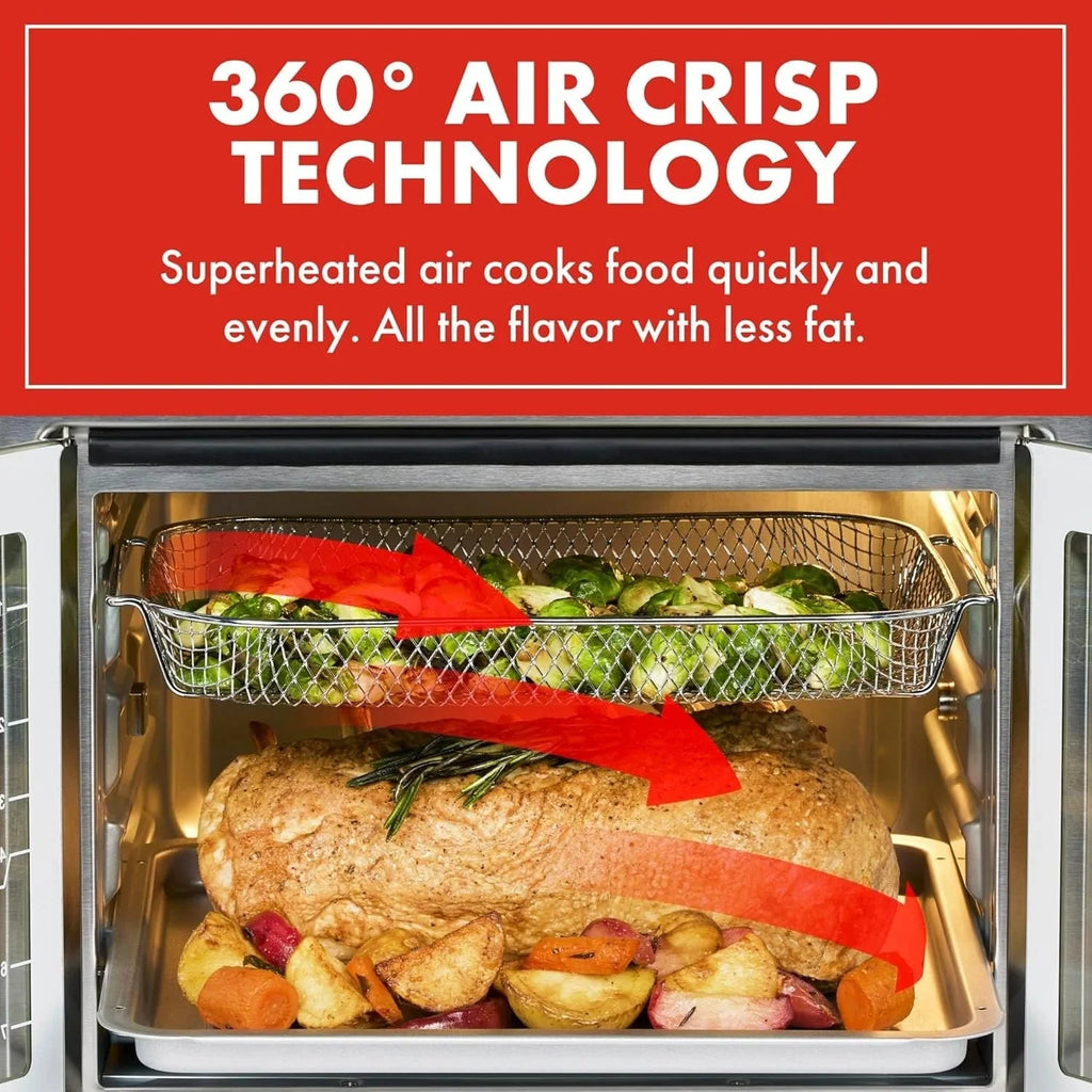 2026 Emeril Lagasse Extra Large French Door Air Fryer Toaster Oven Combo, 24 Cooking Functions