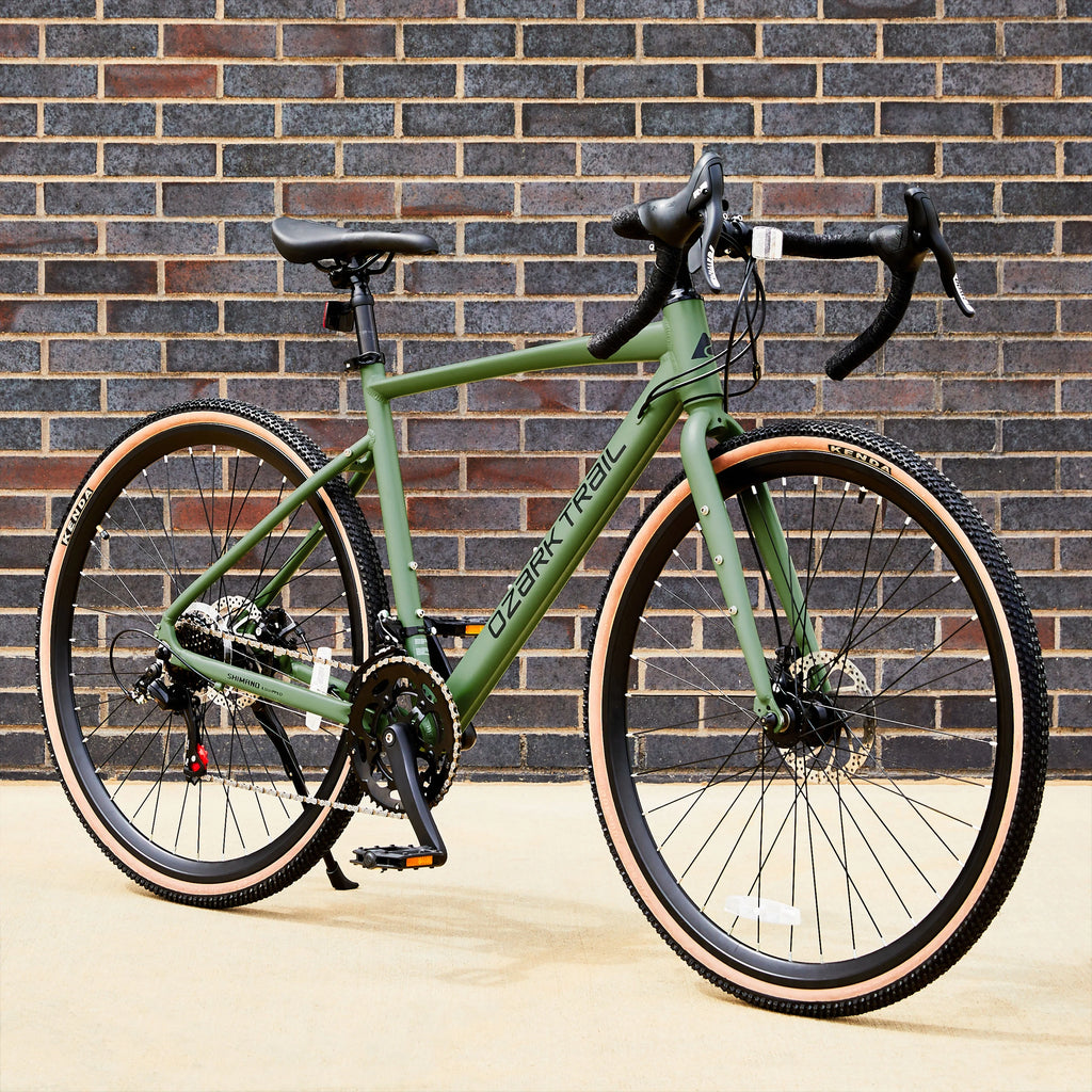 2026 700c Ozark Trail G.1 Explorer Drop Bar Gravel Bike, Medium Frame, Fits Riders 5'5" - 5'10", Green, Adult