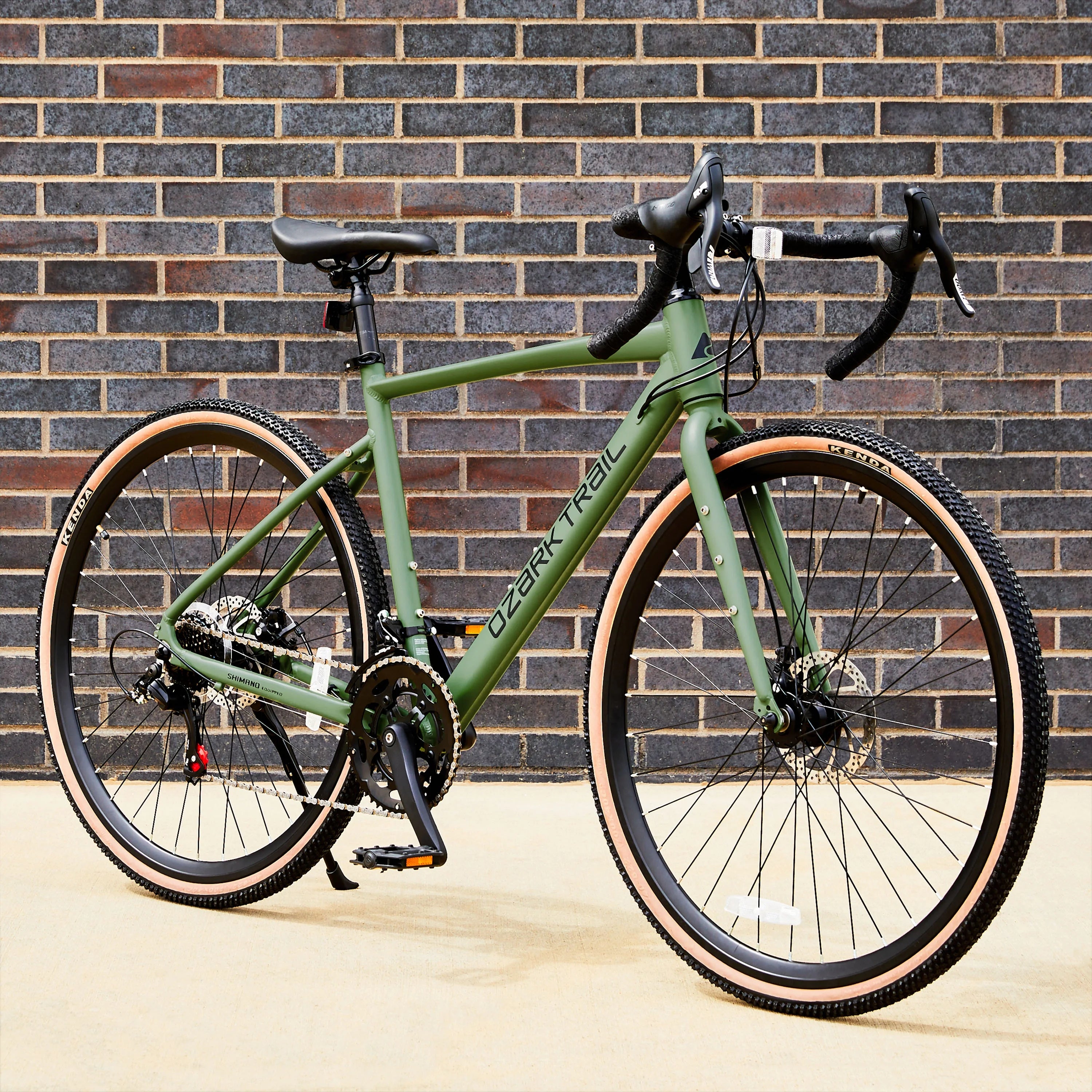 2026 700c Ozark Trail G.1 Explorer Drop Bar Gravel Bike, Medium Frame, Fits Riders 5'5" - 5'10", Green, Adult