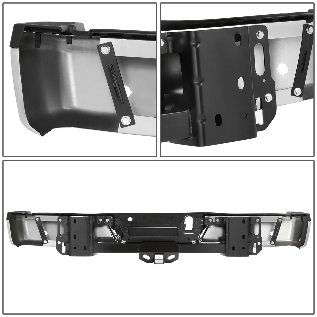 Rear Step Bumper w/Sensor Holes, Towing Pkg  15-20 Ford F-150