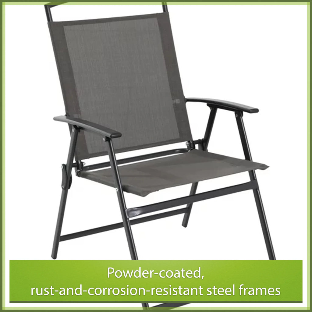2026 Mainstays Albany Lane Steel 6-Piece Outdoor Patio Dining Set with Umbrella, Red
