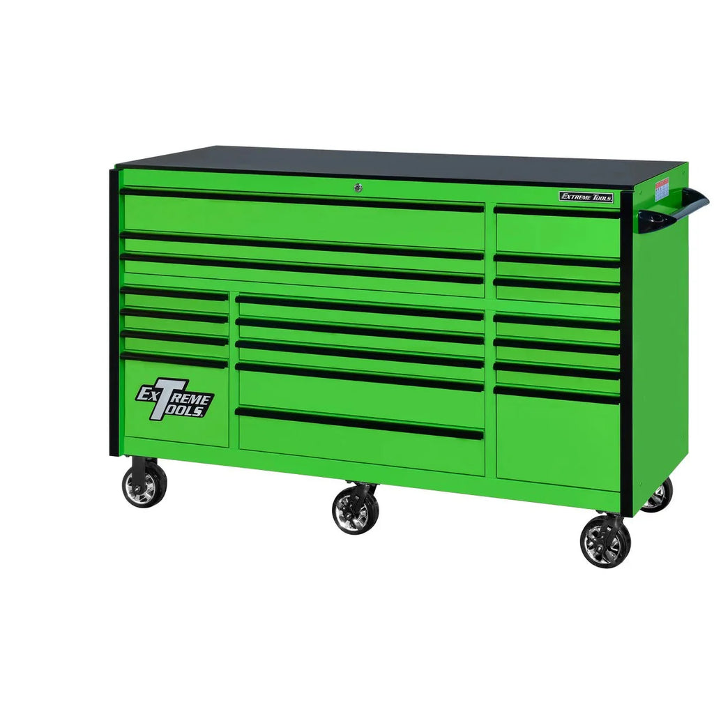 2026 Extreme Tools RX250 Series 72-inch x 30-inch Rolling Cart – 19 Drawers – 250 lb Drawer Slides