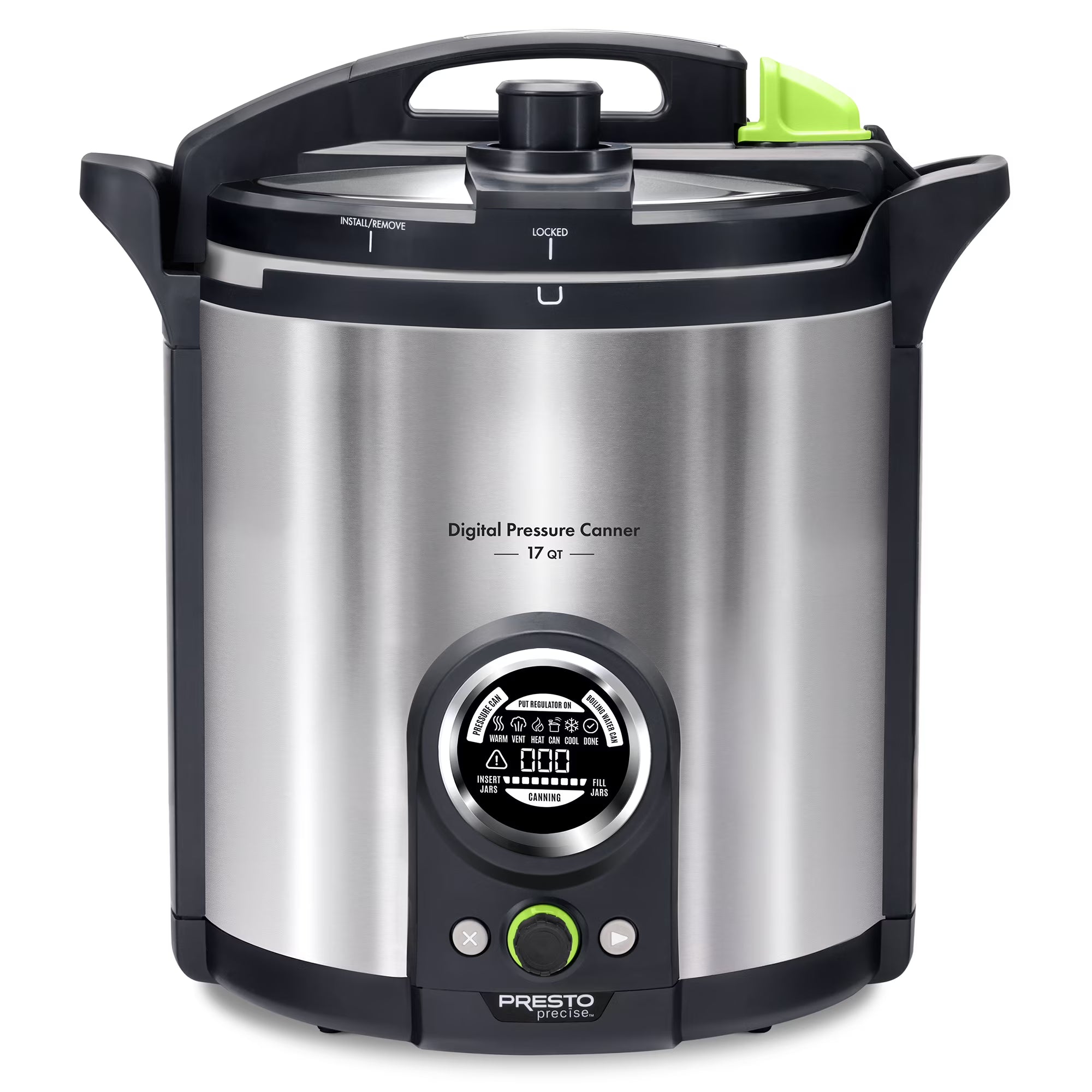 2026 Presto Precise 02152 17 Qt Stainless Steel Electric Pressure Canner, Silver