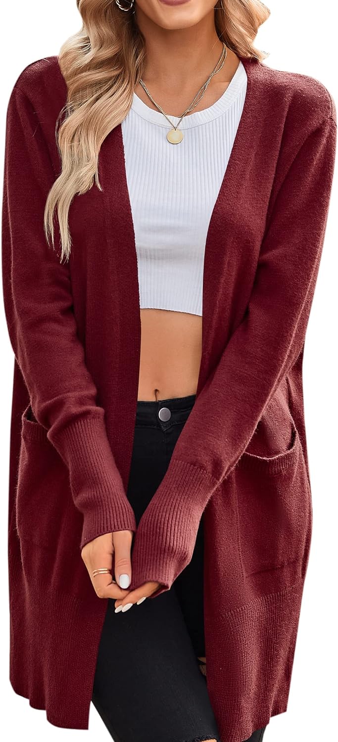 2026 Long Sleeve Soft Cardigan Knit Sweater