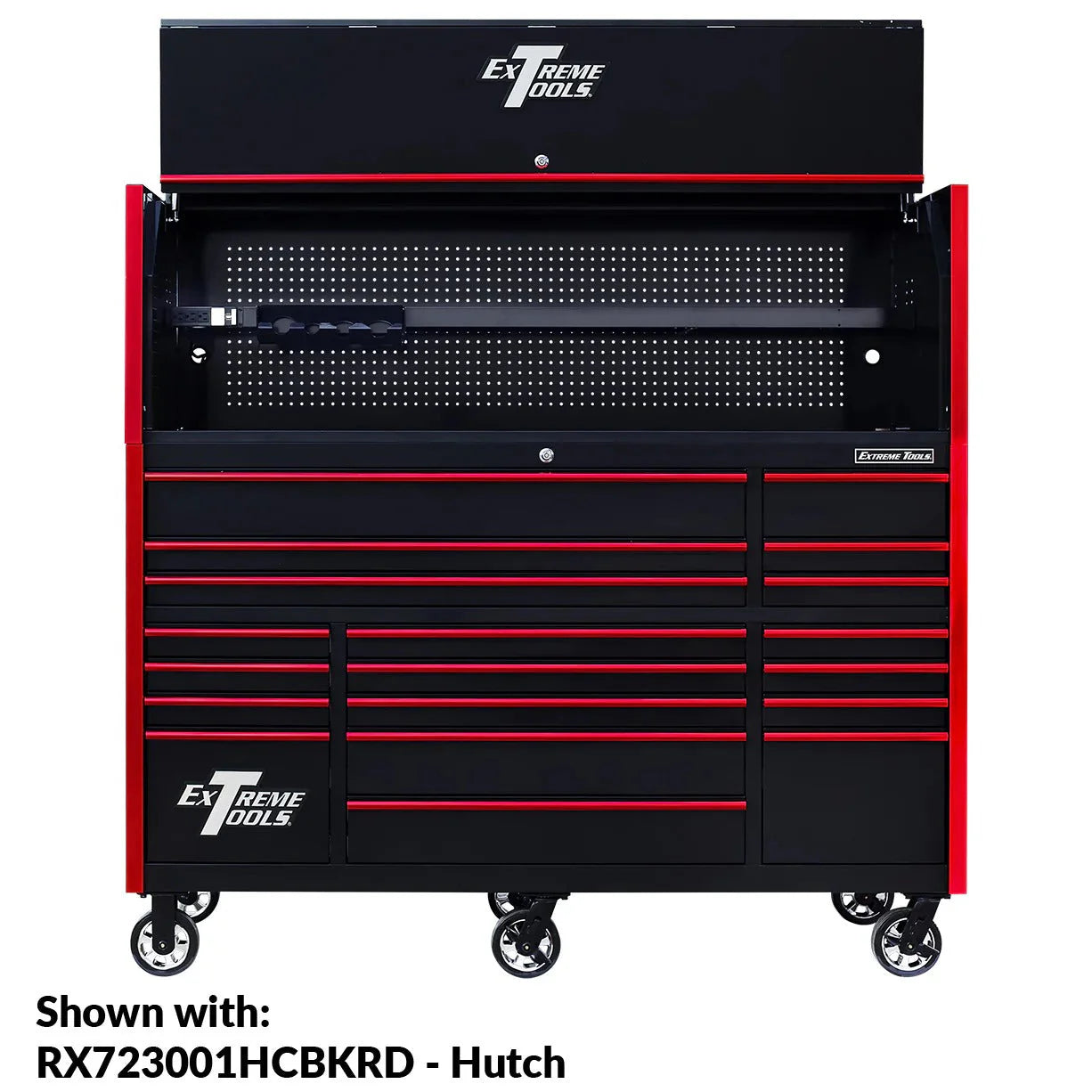 2026 Extreme Tools RX250 Series 72-inch x 30-inch Rolling Cart – 19 Drawers – 250 lb Drawer Slides