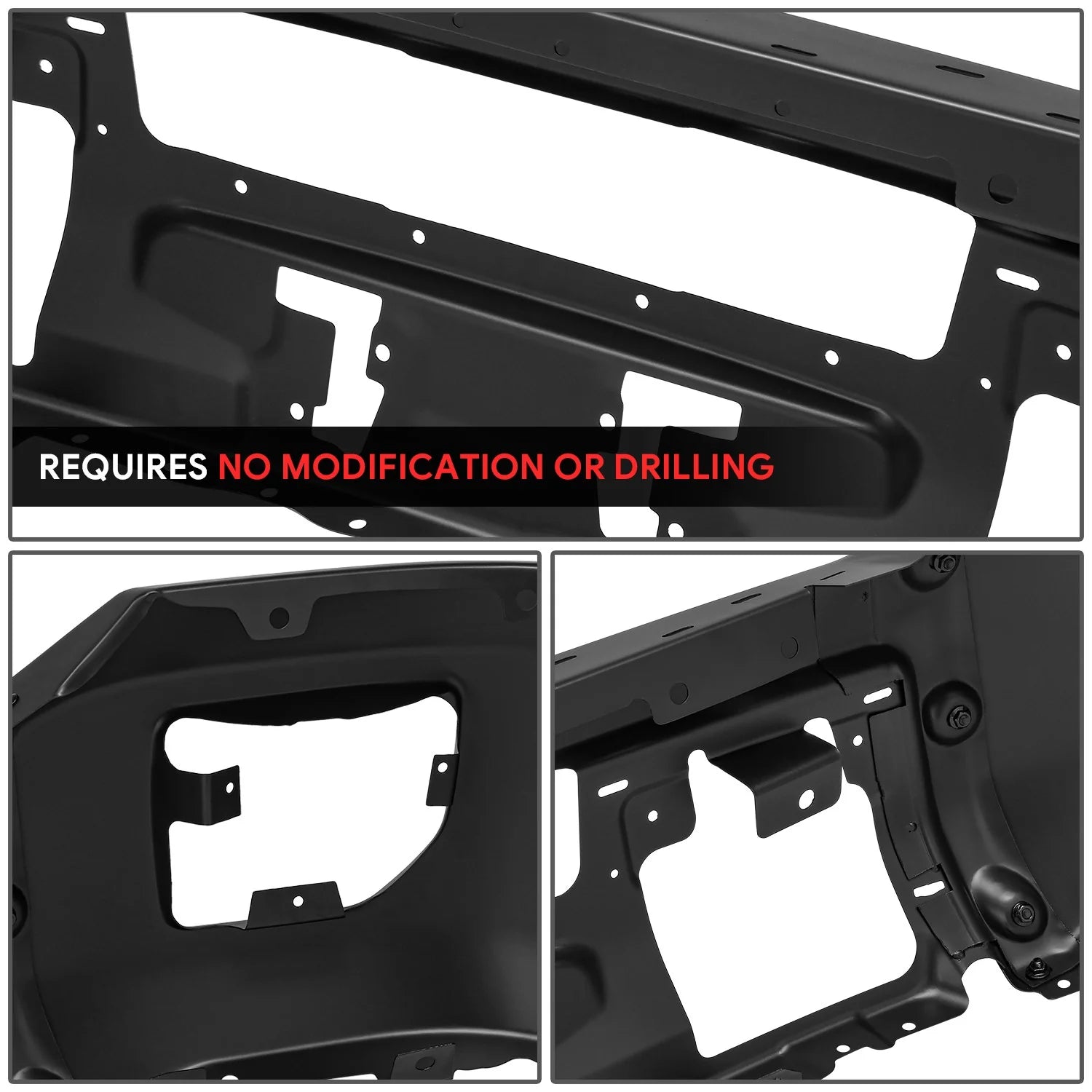 Modular Style Front Bumper w/o Parking Sensor Holes15-19 GMC Sierra 2500 3500 HD