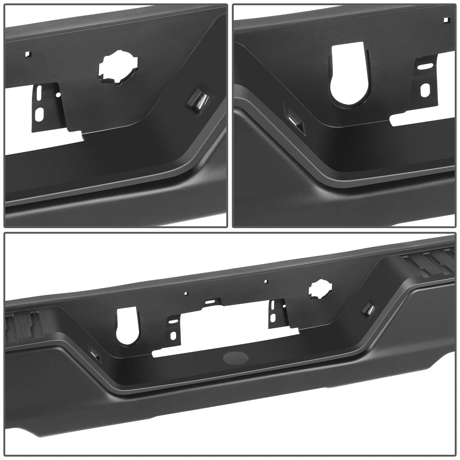 Rear Step Bumper w/ License Plate Lights  19-23 Chevy/GMC Silverado Sierra 1500
