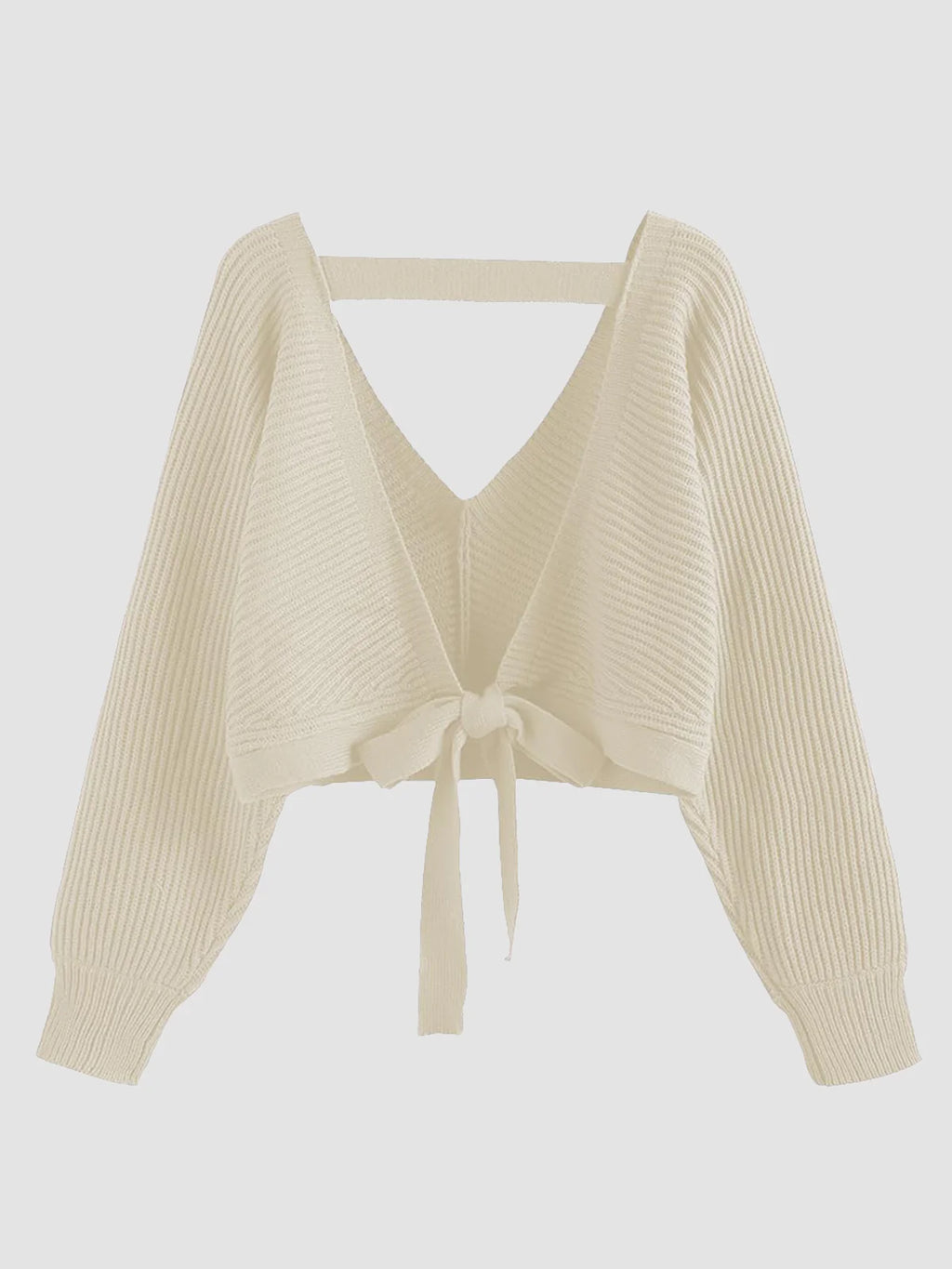 2026 Ribbed Knit Sexy Drop Shoulder Sweater