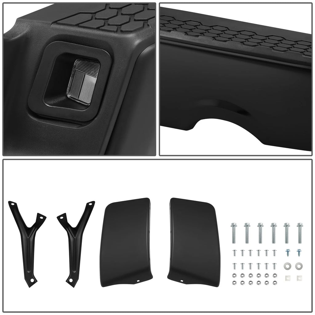 Modular Style Rear Step Bumper w/Dual Exhaust+License Plate Lights  09-19 Dodge/Ram 1500 2500 3500