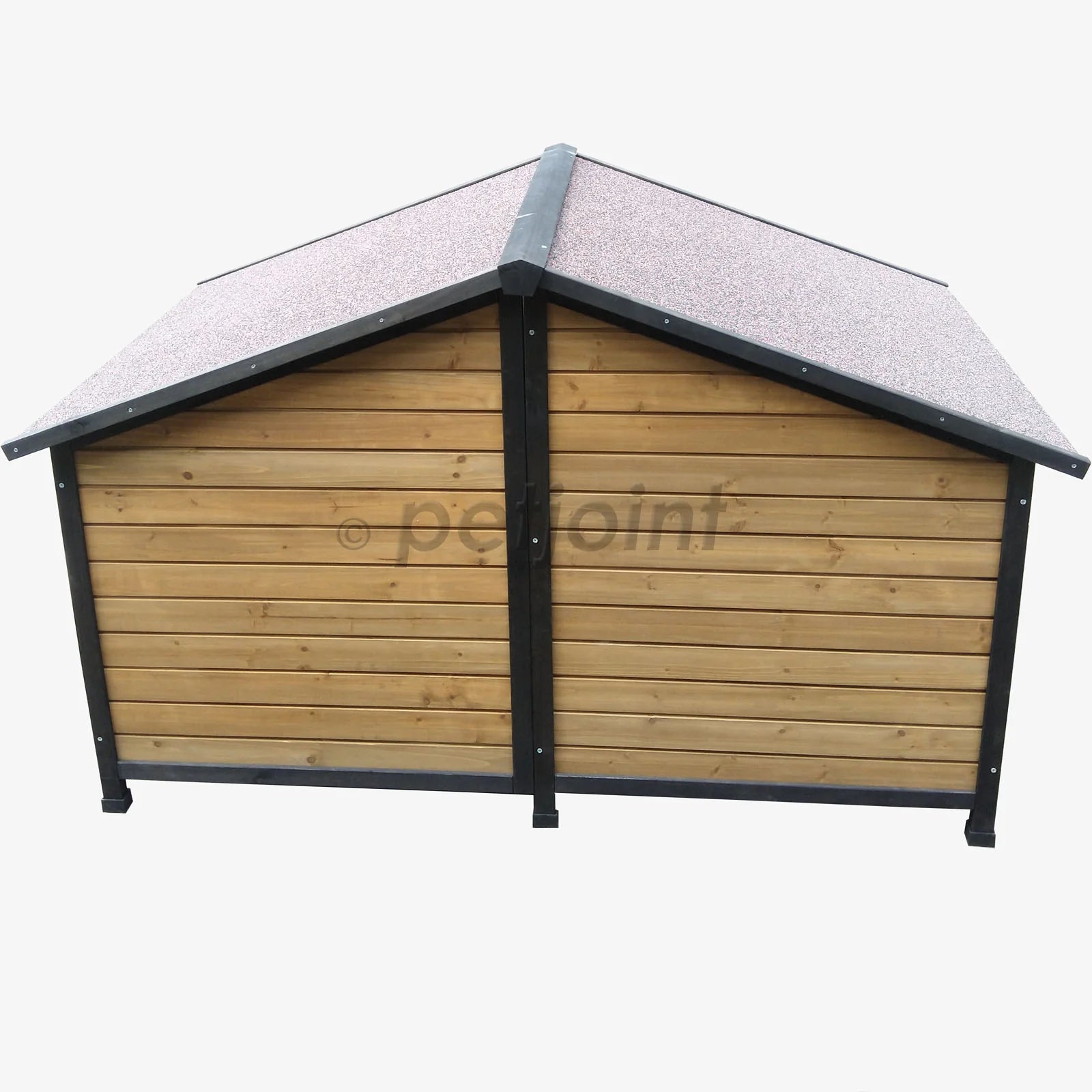 Large Dog House With Balcony Outdoor Pet Kennel Border Collie