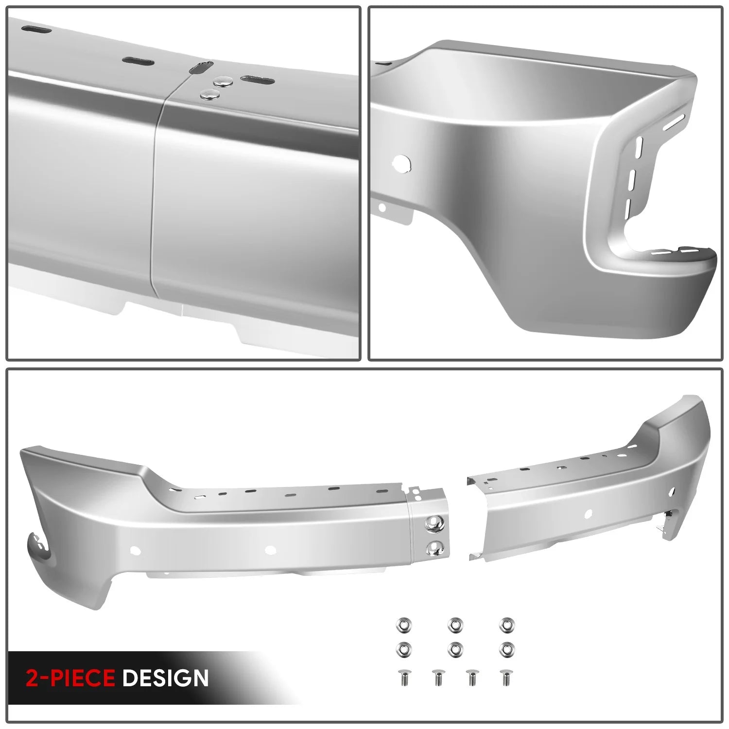 Modular Style Front Bumper w/ Parking Sensor Holes19-21 Chevy Silverado 1500, 2022 LTD