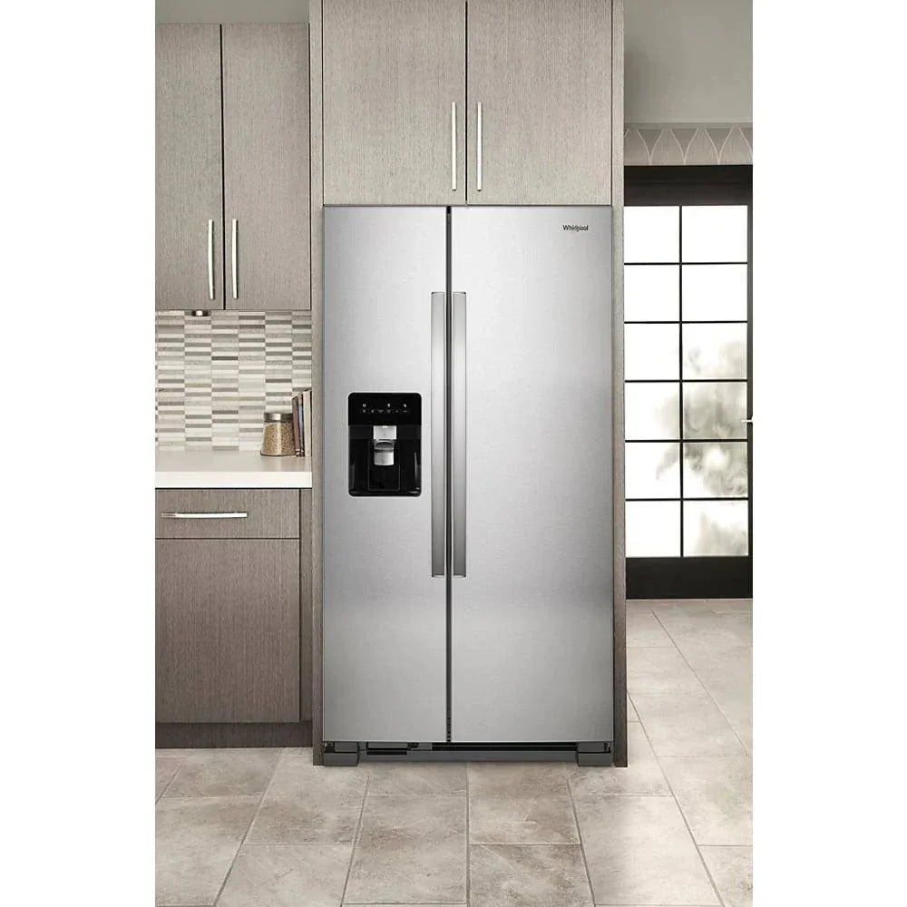 2026 36-inch wide side-by-side refrigerator – 24 cubic feet stainless steel