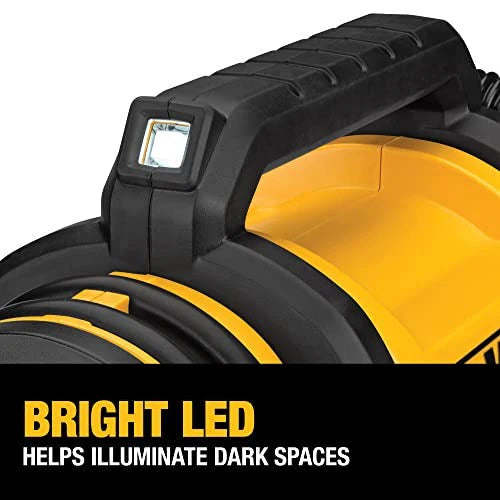 2026 DEWALT 20V MAX tire inflator, compact and portable, automatic shut-off, LED light