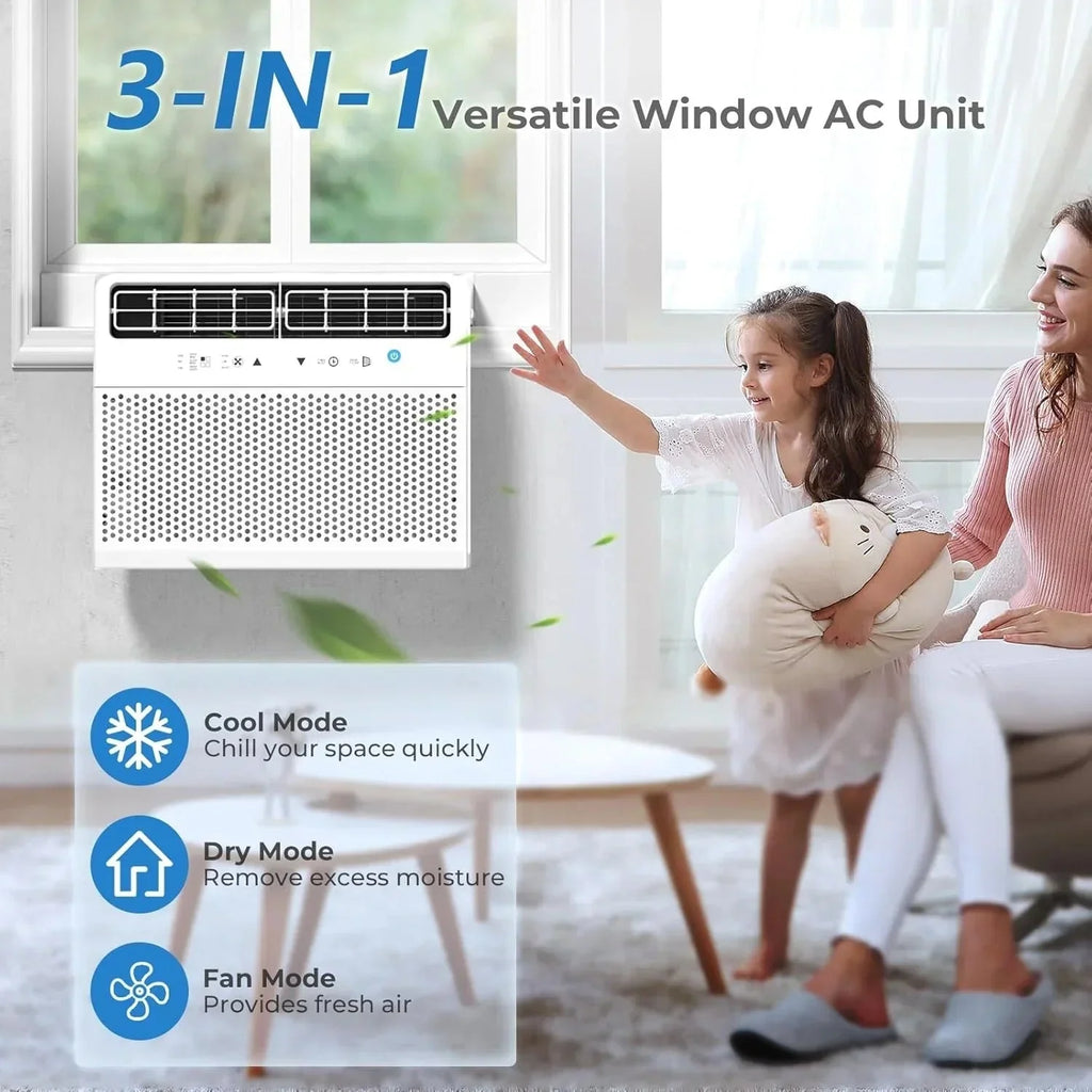 2026 Antarctic Star U-shaped window air conditioner 12000 BTU Ultra-quiet window air conditioner Cools