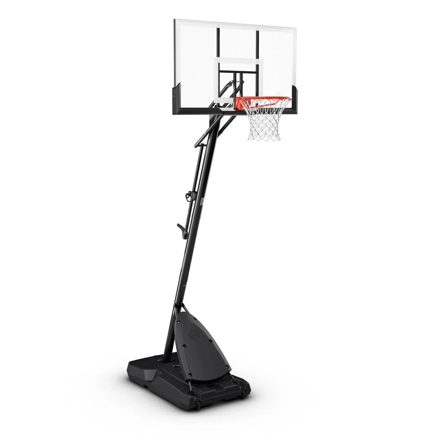 2026 2025 Spalding 54-inch shatterproof polycarbonate Exacta height basketball hoop system, portable