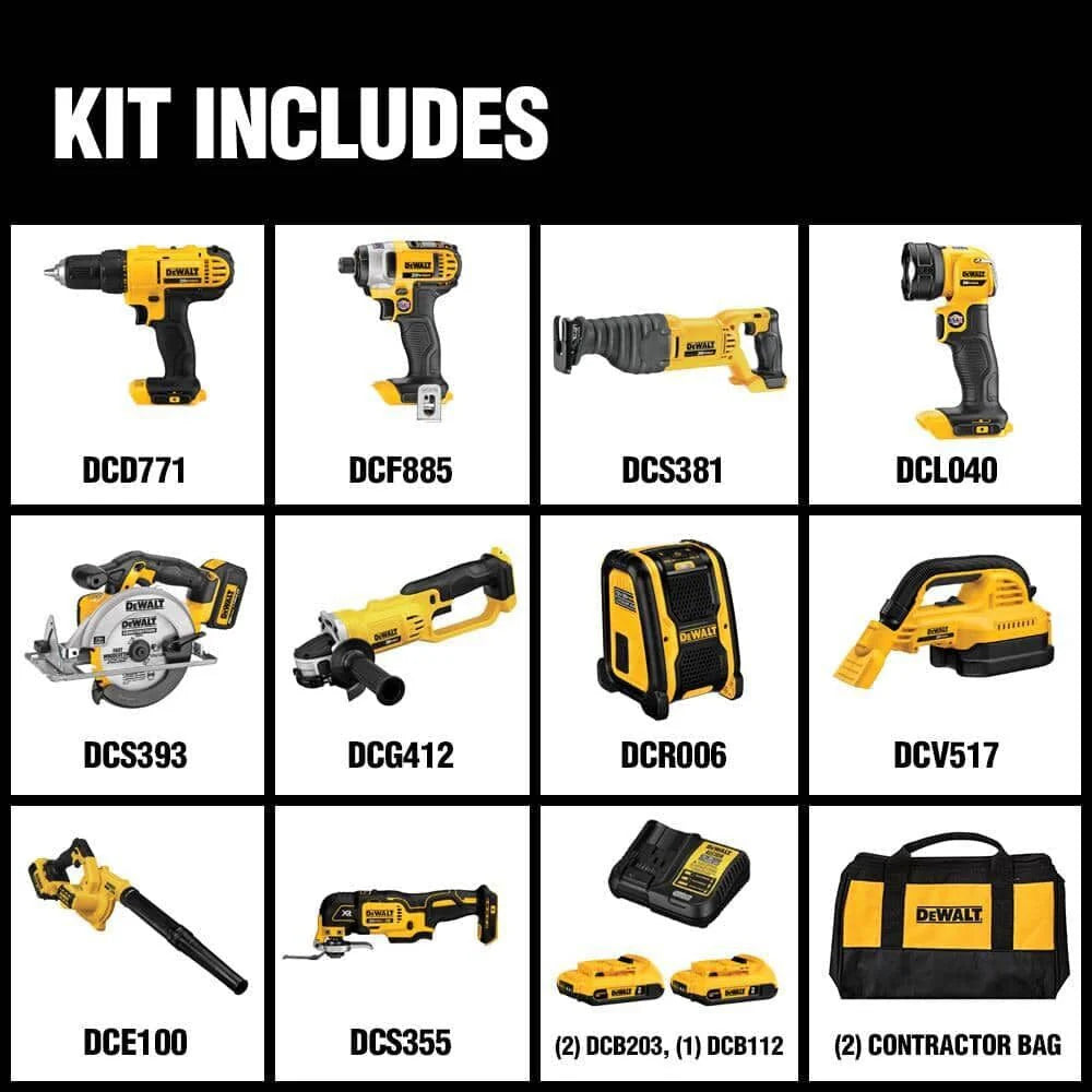 2026 2025 DEWALT 20V MAX 10-piece tool combination set DCK1020D2 by DEWALT