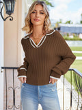 2026 Long Sleeve Polo Neck Sweater
