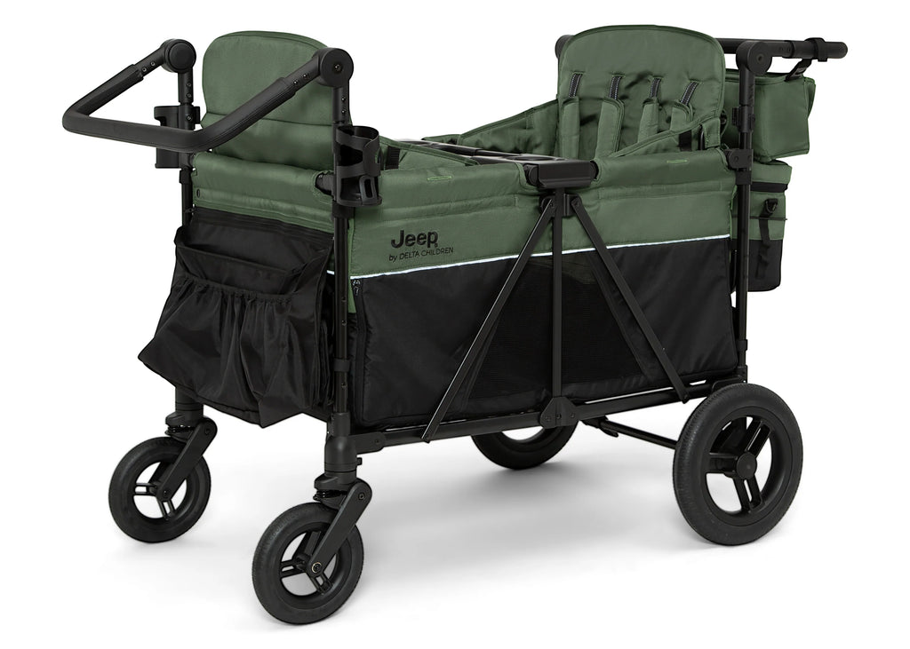 Jeep Wrangler Deluxe 4 Seater Stroller Wagon with Cooler Bag