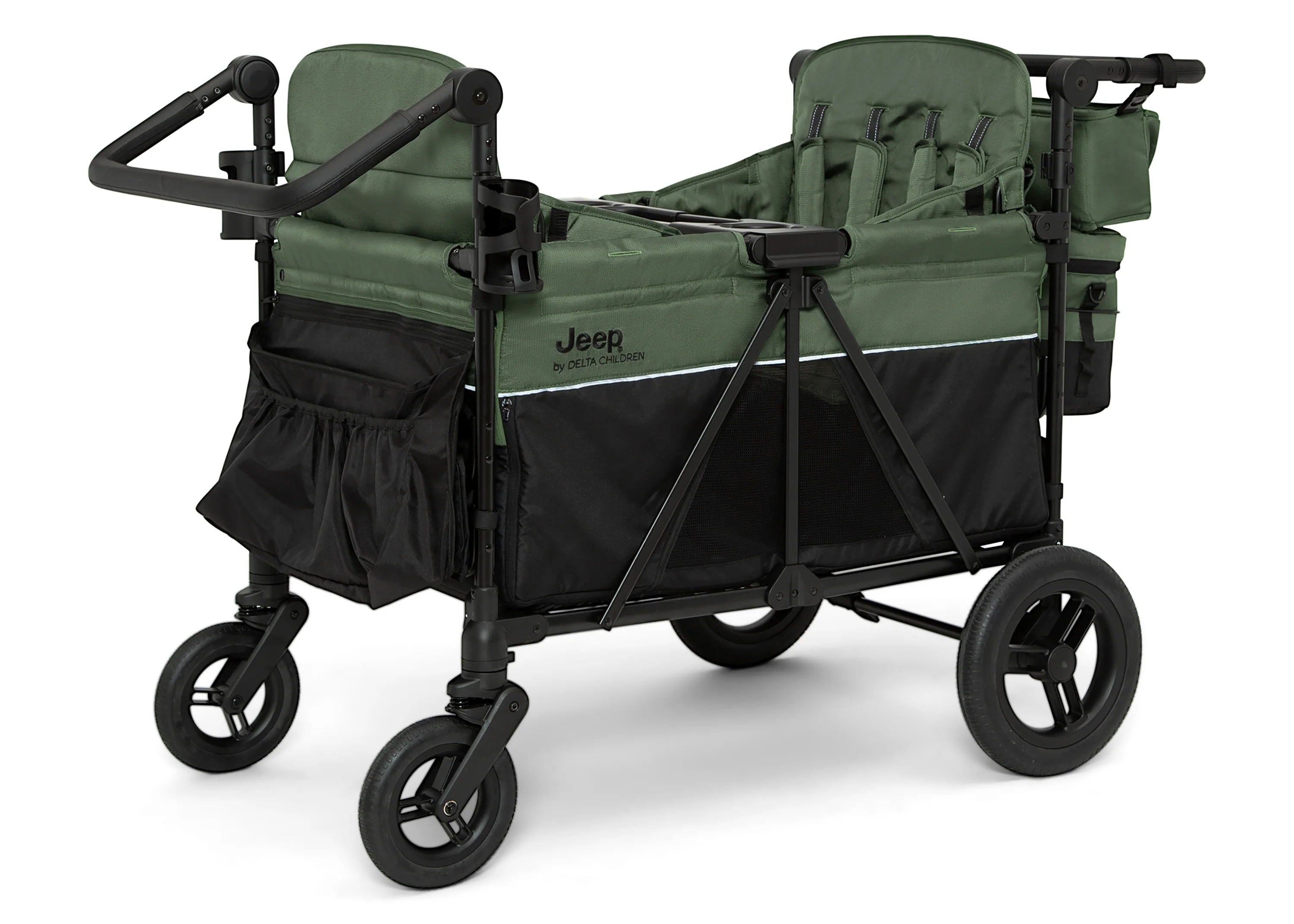 Jeep Wrangler Deluxe 4 Seater Stroller Wagon with Cooler Bag