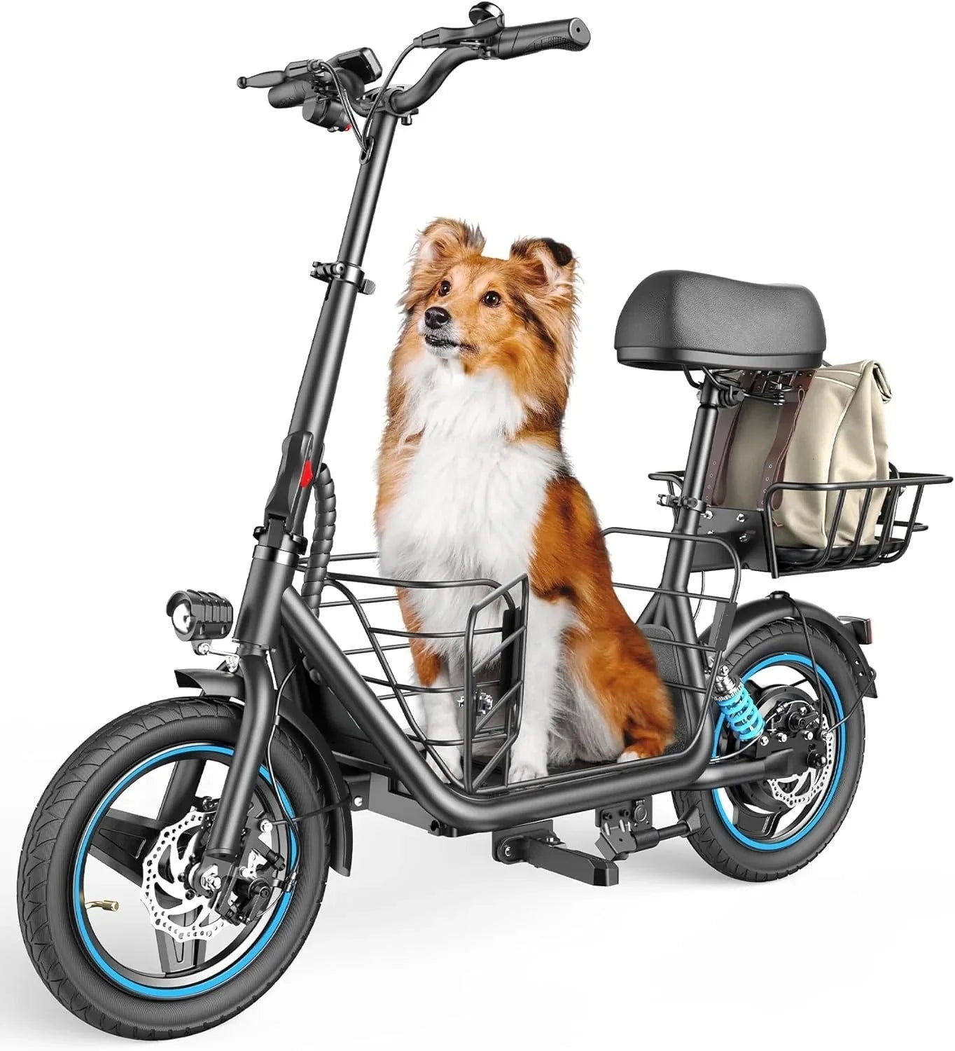 2026 Electric scooter for adults with large center basket