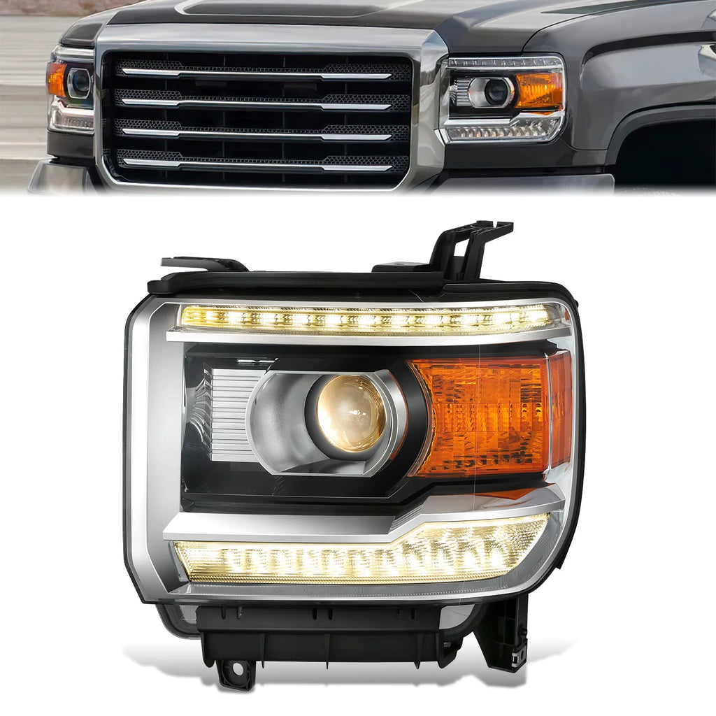 Factory Style Left Side Headlight14-18 GMC Sierra 1500, 15-19 2500 3500 HD