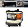 Factory Style Left Side Headlight14-18 GMC Sierra 1500, 15-19 2500 3500 HD