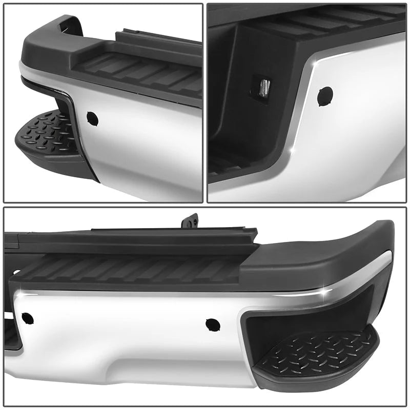 Rear Step Bumper W/License Plate Lights 15-19 Chevy Silverado / GMC Sierra 2500 3500 HD