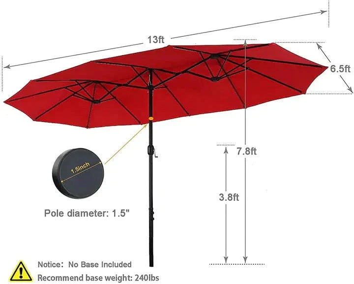 2026 8-piece patio dining set with parasol, garden furniture set with 6 swivel dining chairs with mesh covers
