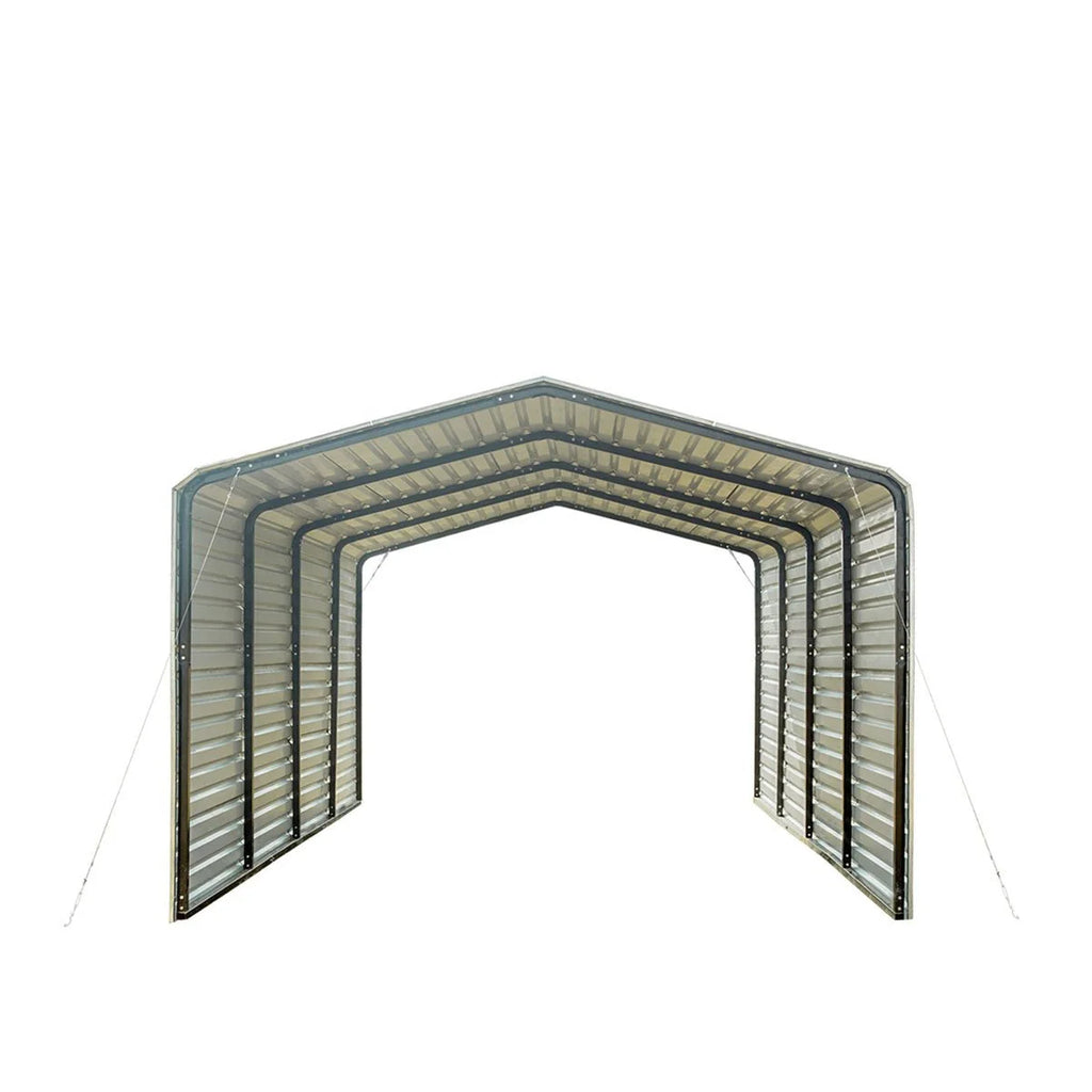 2026 2025 TMG-CP1220F 12' x 20' All-steel carport with closed side walls