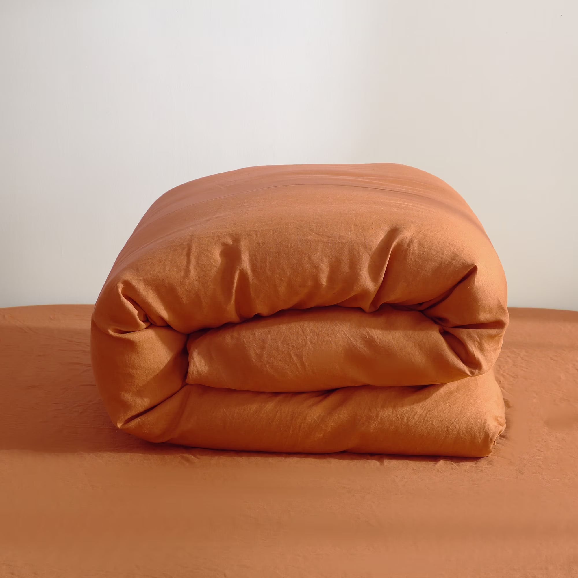 2026 100% Pure Linen Duvet Cover with Button Closure and Corner Ties Soft & Breathable - Natural Full/Queen