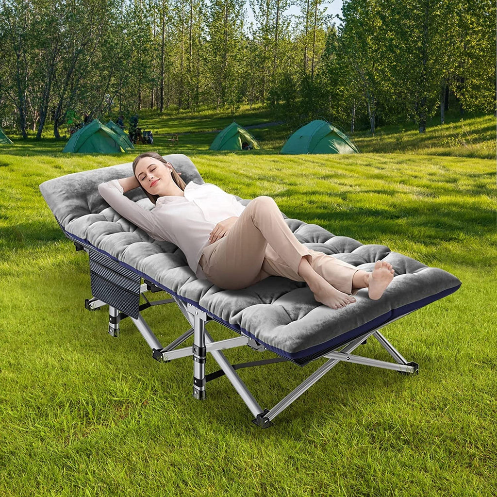 2026 Slsy 2 Pack Folding Bed Cot with 3.3 Inch 2 Sided Mattress, 75"* 28" Folding Camping Cots with Carry Bag, Portable Sleeping Cot Guest Bed