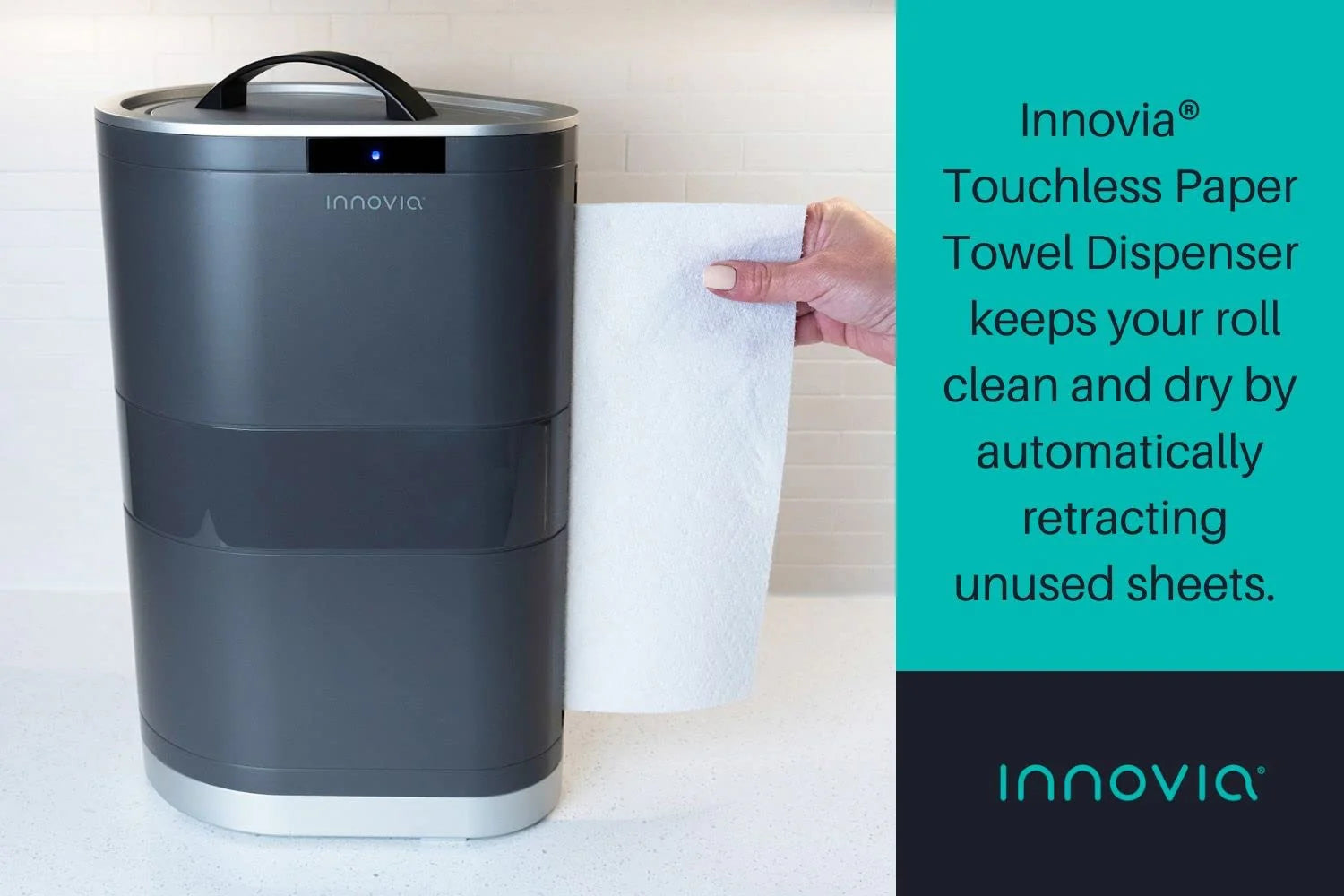 2026 Innovia touchless paper towel dispenser for the worktop in white
