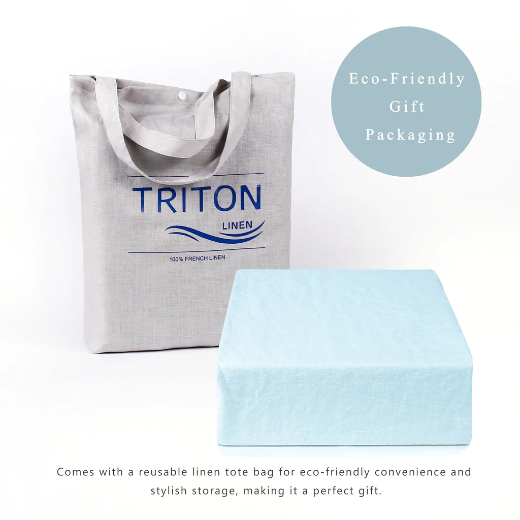 2026 100% Pure Linen Duvet Cover with Button Closure and Corner Ties Soft & Breathable - Natural Full/Queen