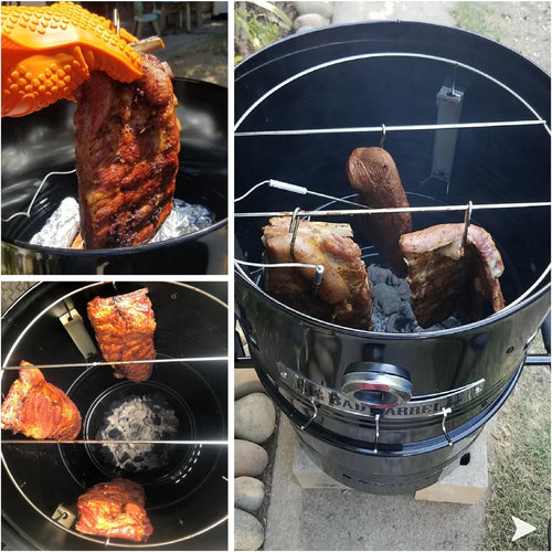 2026 Big Bad Barrel BBQ Smoker Grill 5 in 1 Barrel can be used as a Smoker, Grill, Pizza Oven, Table and Fire Pit