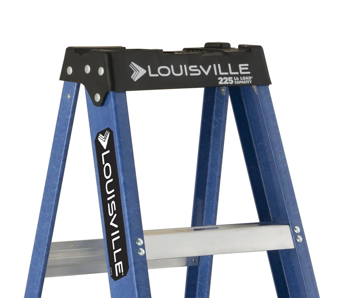 2026 Louisville Ladder 6 ' Fiberglass Step, 10' Reach, 225-lb, Load Capacity, W-3217-06