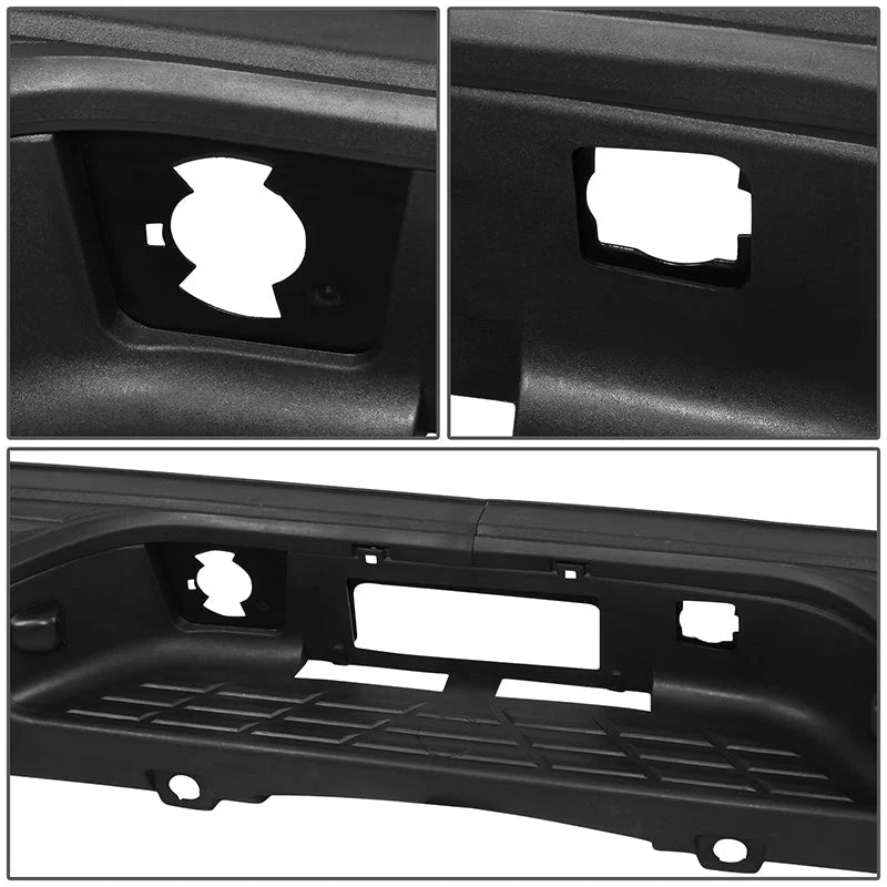 Rear Step Bumper w/Sensor Holes & Plate Lights  07-13 Chevy/GMC Silverado Sierra 1500