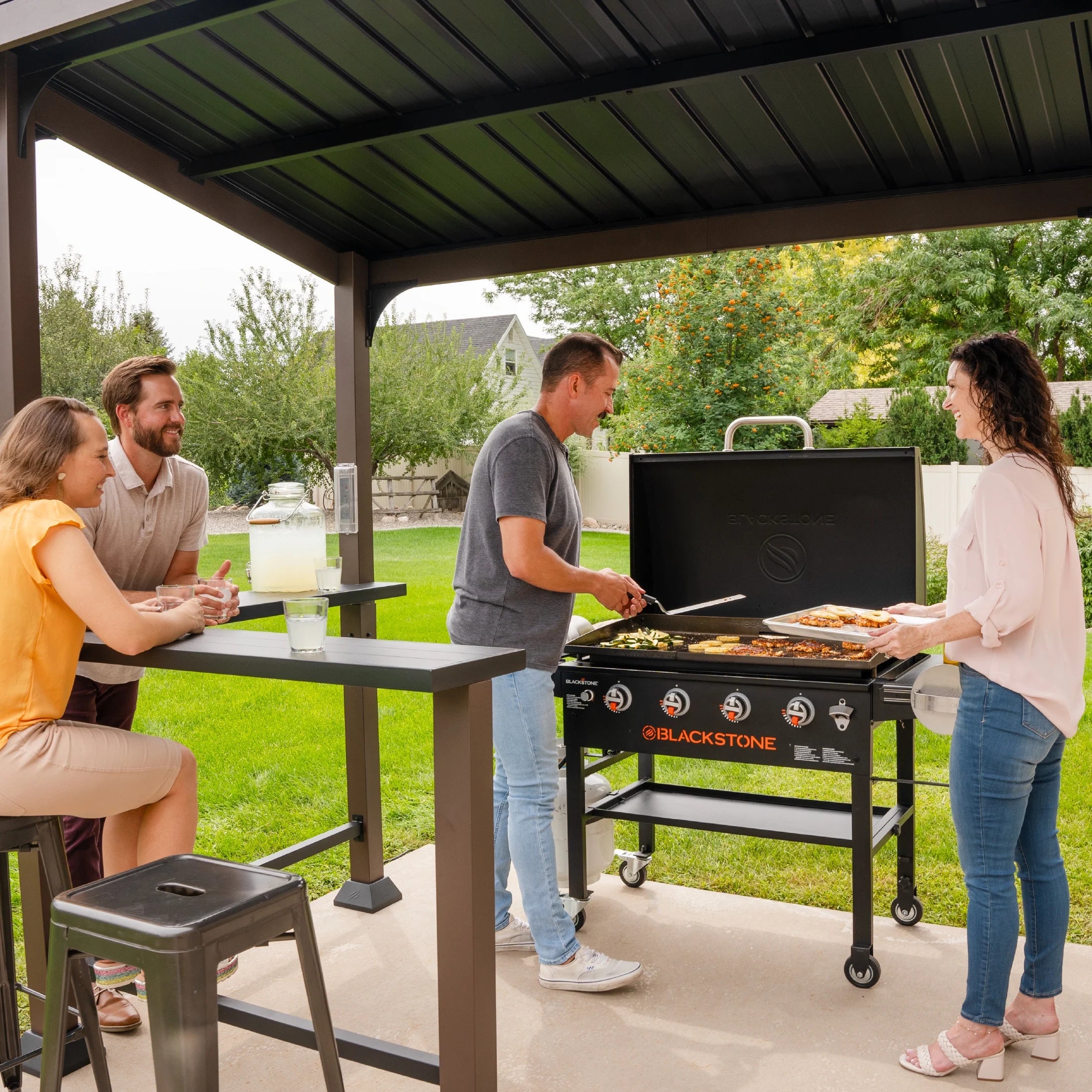 2026 Blackstone 5' x 8' Outdoor Griddle/Grill Pavilion Grill Gazebo