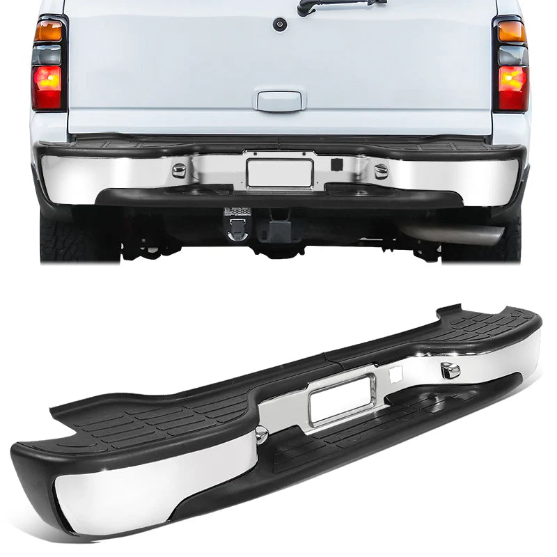 Rear Step Bumper+License Plate Lights  00-06 Chevy Suburban Tahoe GMC Yukon
