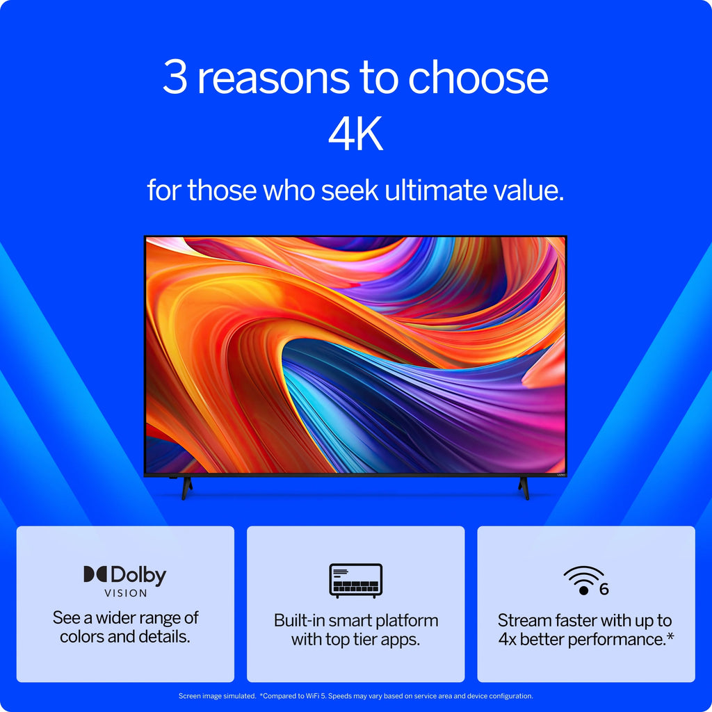 2026 VIZIO 50" Class 4K UHD LED HDR Smart TV (V4K50M-08)