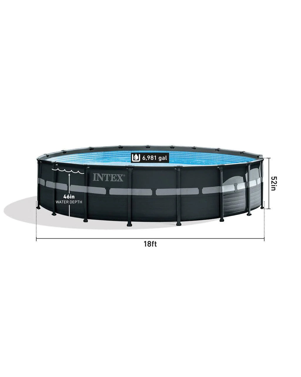 Intex Ultra XTR® Frame 18 Feet x 52" Above Ground Pool w/ Sand Filter Pump