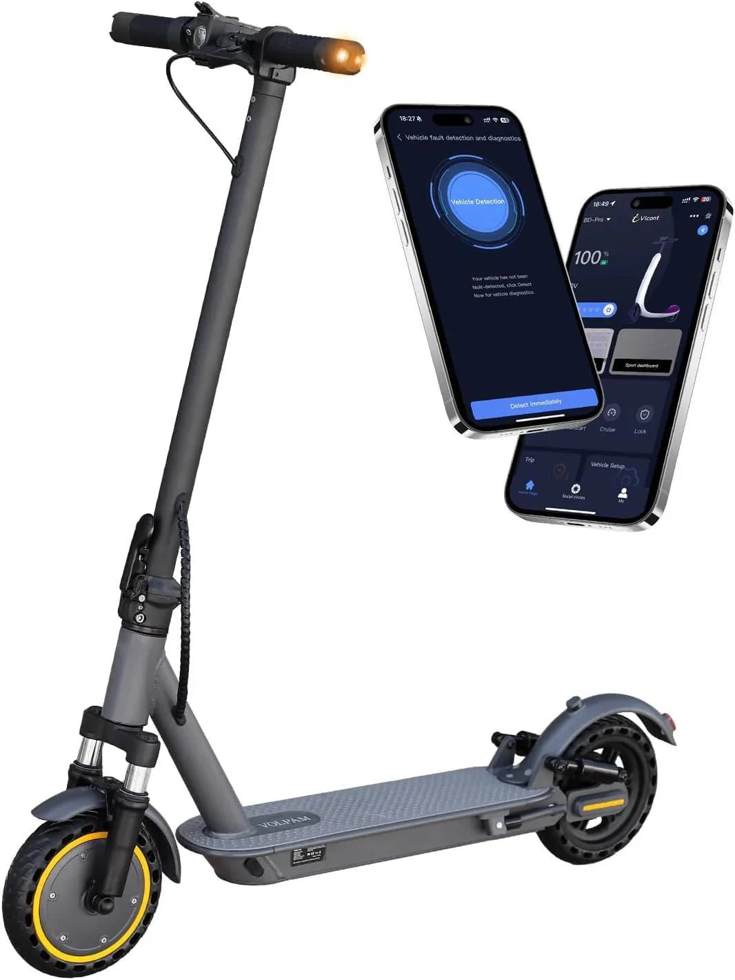 2026 Electric scooter, 350W/500W powerful motor, 8.5"/10" solid rubber tires, 19/22 mph, 28/21/12 mile range, dual brakes