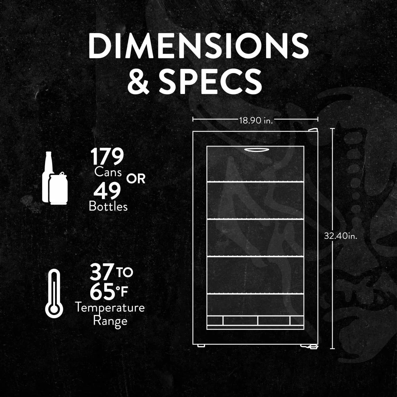 2026 Beverage Refrigerator Cooler | 126 Cans Free Standing with Right Hinge Glass Door | Mini Fridge Beverage Organizer Perfect For Beer, Wine, Soda, And Cooler Drinks