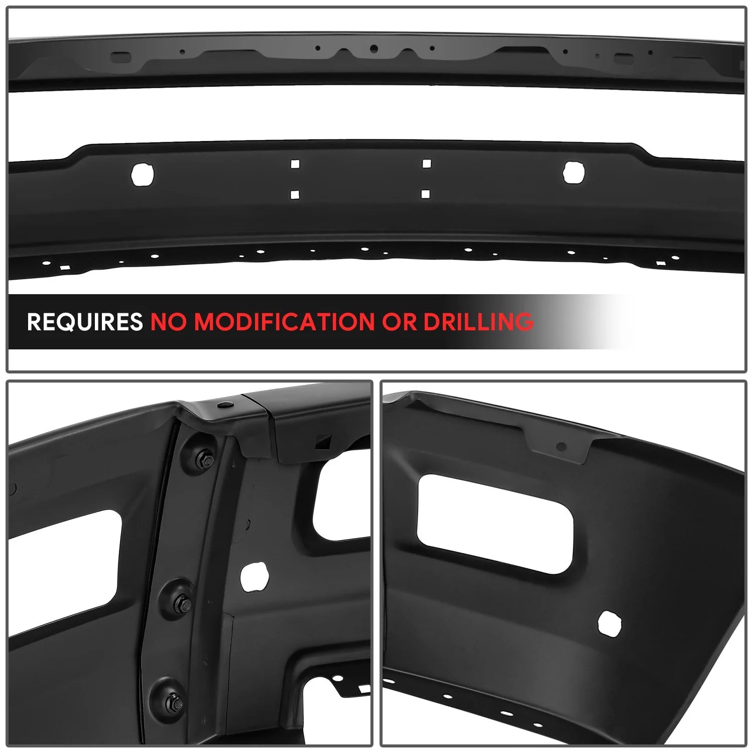Modular Style Front Bumperw/ Fog Light Cutouts 10-18 Dodge Ram 2500 3500