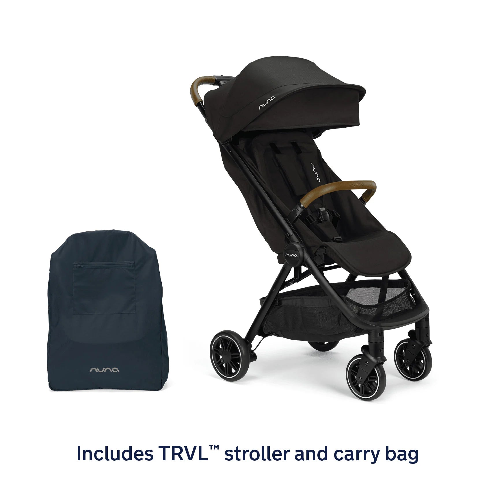 2026 Nuna TRVL Stroller – Ultra-Lightweight, Self-Folding Compact Travel Stroller