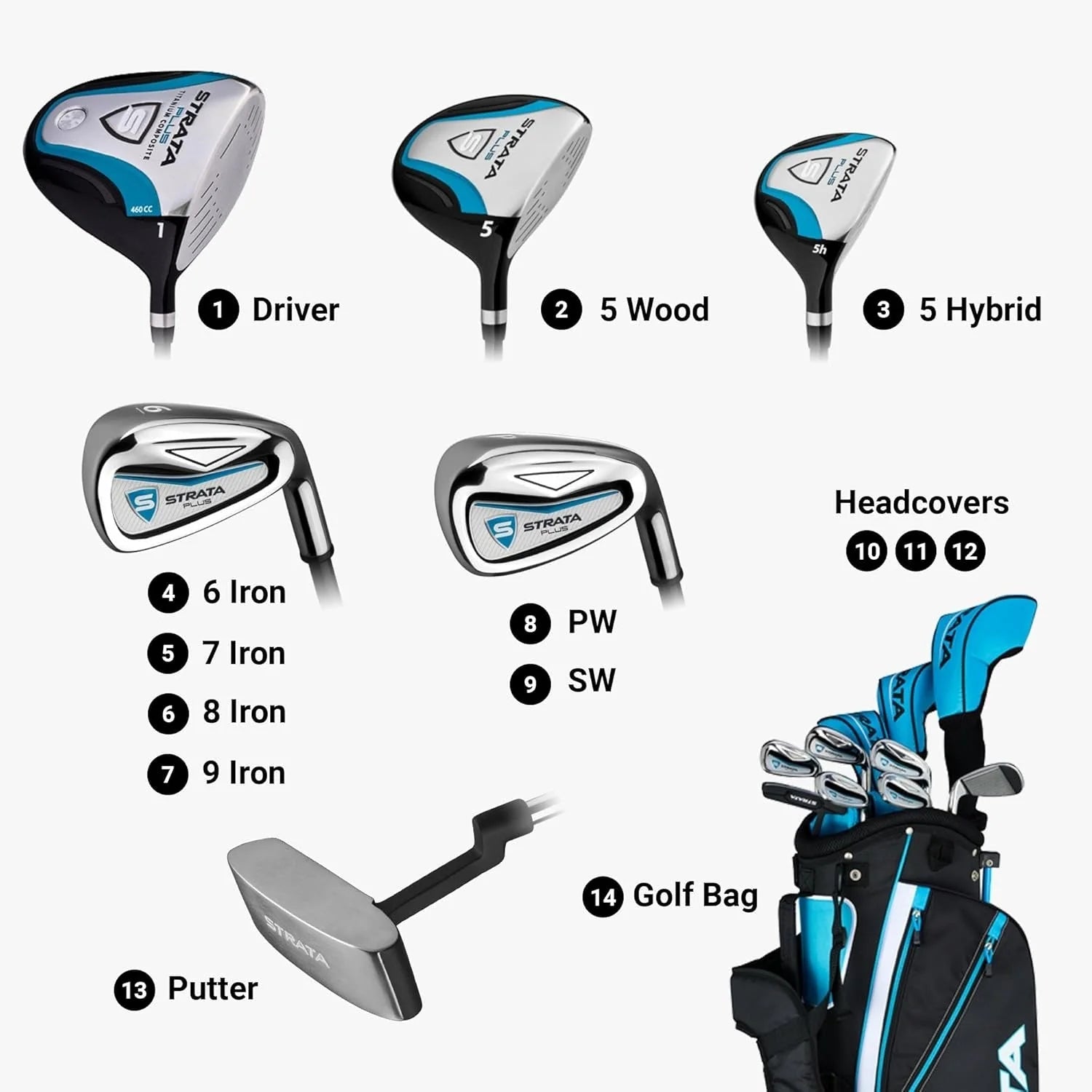 2026 Callaway Strata Women's Racket Set, Complete Set