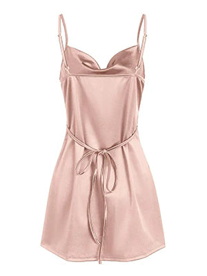 2026 Side Slit Satin Sexy Short Homecoming Dress