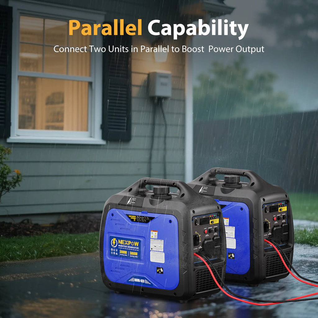 2026 NEXPOW 2250W Portable Inverter Generator, Gasoline Power Quiet Lightweight for Backup Home & Camping, Eco-Mode Feature, Parallel Capability, EPA Compliant