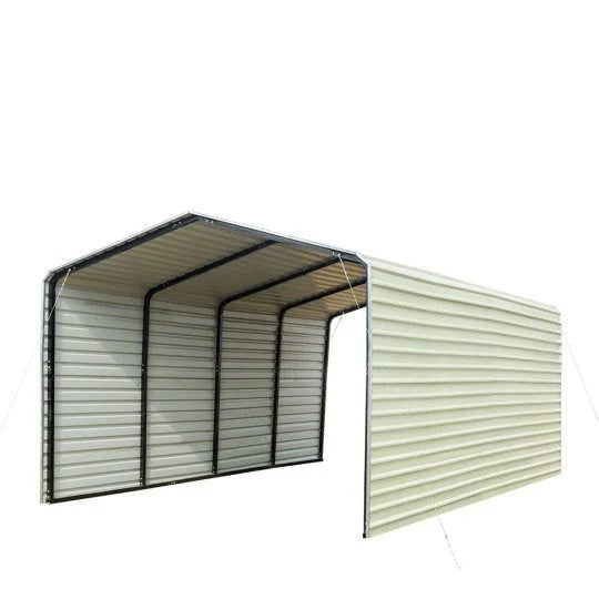 2026 2025 TMG-CP1220F 12' x 20' All-steel carport with closed side walls